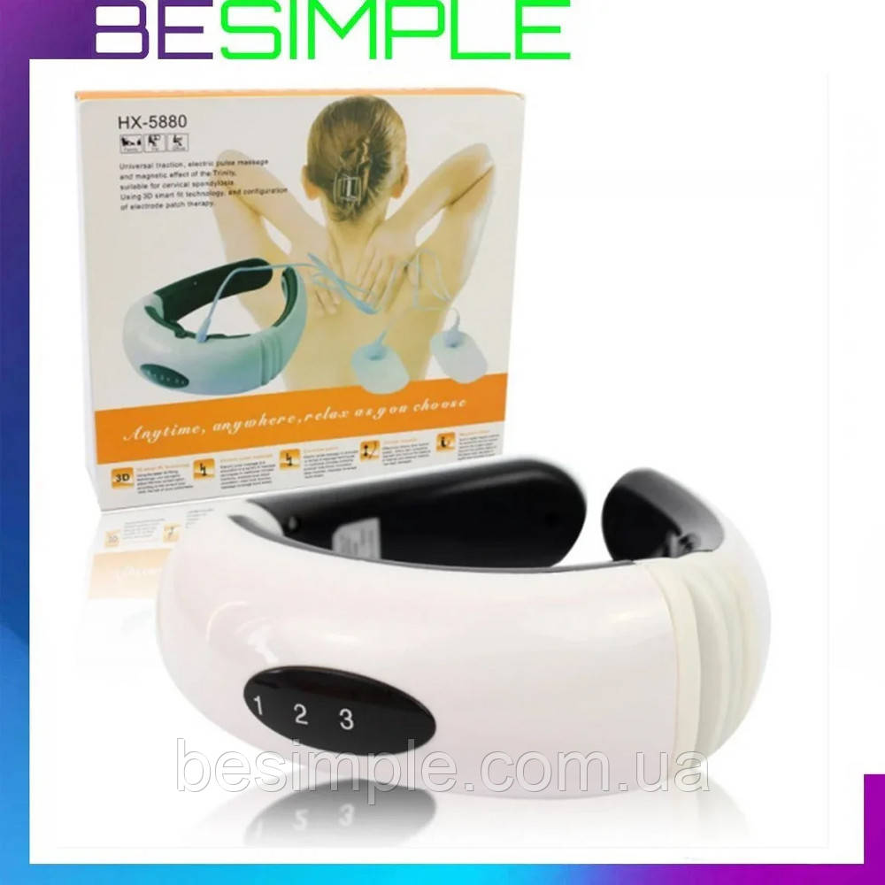 Електромасажер для шиї Cervical vertebra Neck Massager / Масажер для фізіотерапії, фото 1