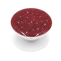 Попсокет Popsocket Glitter з тримачем Popclip Red