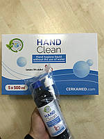 Дезінфікуючий розчин 70% етил "Cercamed" Hand Clean 5 szt х 500 ml