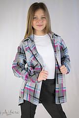 Сорочка картата для дівчаток Blbero Розміри 128-134,