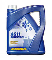 MANNOL Antifreeze AG11 Longterm 4111 Концентрат синий 5л