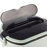 Ланч бокс обідній Kamille KM-2138ZL 750мл Зелений Компактний контейнер для їжі Ланч бокс для школи, фото 5