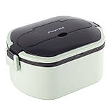 Ланч бокс обідній Kamille KM-2138ZL 750мл Зелений Компактний контейнер для їжі Ланч бокс для школи, фото 7