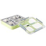 Ланч бокс обідній Kamille KM-2147ZL 1800мл Зелений Ланч-бокс для обідів Функціональний ланч-бокс, фото 9