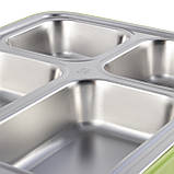 Ланч бокс обідній Kamille KM-2147ZL 1800мл Зелений Ланч-бокс для обідів Функціональний ланч-бокс, фото 10