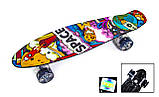 Penny Board "Space" Світяться колеса, фото 3