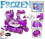 Комплект роликів з доп.осямі Disney "Frozen - Холодне серце". Розмір 35-38, фото 2
