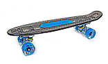 Пенні борд "Fish Skateboard Original" Музична і світиться дека! Чорний, фото 3