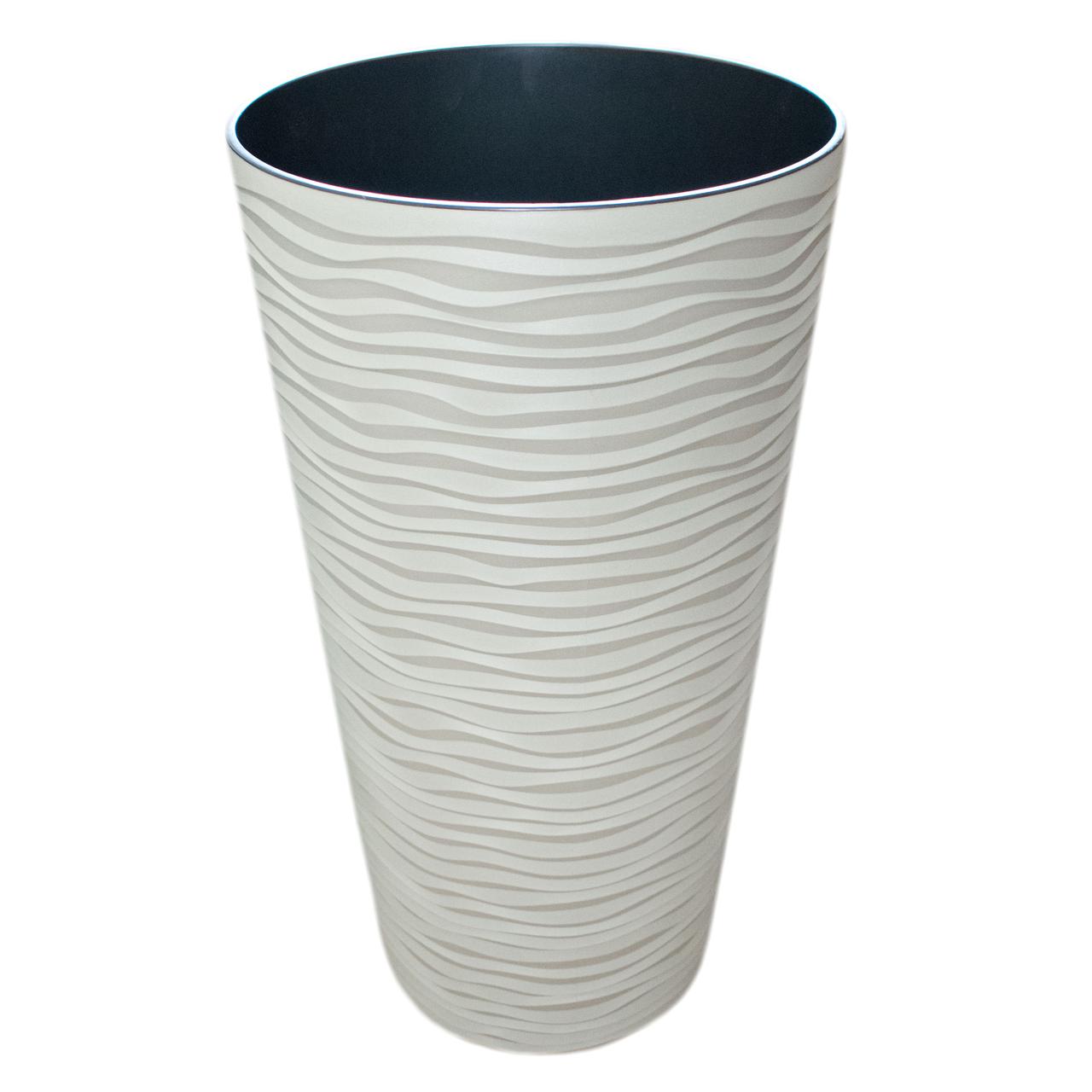 Вазон Ф'южн високий подвійний 16х30 см 2 л какао Алеана, фото 1