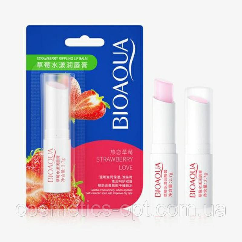 Полуничний бальзам-стік для губ Bioaqua Strawberry Love Lip Balm, 2,7 g