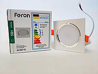 Встраиваемый светодиодный светильник Feron AL527-S 5W 4000К квадрат