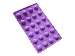 Форма силіконова півсфери маленькі 24 шт.