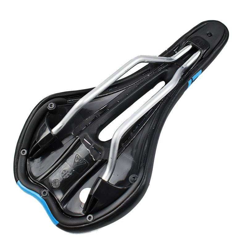 Седло велосипедное Lietu ZD-023 с вентиляционным отверстием, черно-синее - фото 3 - id-p1443634056