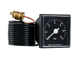 Манометр капілярний квадратний 45 мм 1/4" Cewal 4 бари