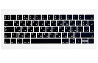 Накладка на клавіатуру для MacBook Pro Retina Макбук про ретина 13 15 дюймів 2015-2019 Чорна EU Європа ЄУ