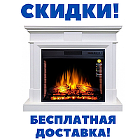 КАМИНОКОМПЛЕКТ ARTIFLAME STAMFORD AF28S БЕЛЫЙ БЬЯНКО (с имитацией треска дров)