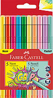 Фломастеры Faber-Castell Grip felt-tip pen Neon + Pastel, трехгранные пастельные + неоновые, 10 цветов, 155312