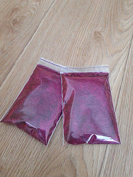 Блискітки. Гліттер. Колір малиновий. 50г