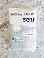 Одноразовые пелёнки Seni Soft Basic 60x60 см, 10 шт./упак.