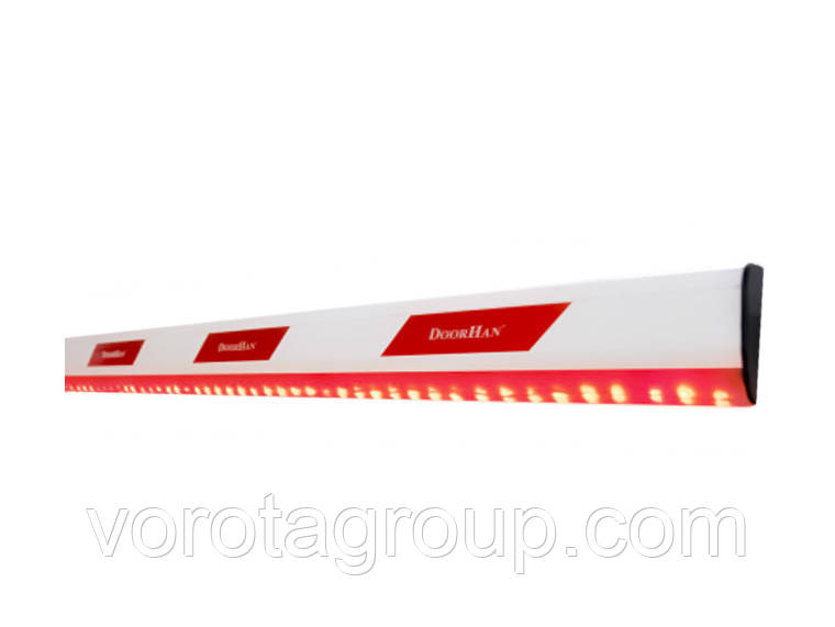 Стріла Doorhan алюмінієва для шлагбаума BARRIER-6000 з LED підсвічуванням