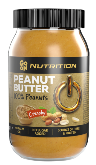 Арахісова паста Go On Nutrition Peanut butter crunchy 100% 900 g, фото 1