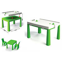 Пластиковий стіл із насадкою для аерохокея салатовий 04580/2 Долоні