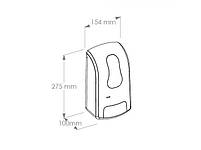 Сенсорний дозатор рідкого мила наливна 1000мл чорний Merida One, фото 2