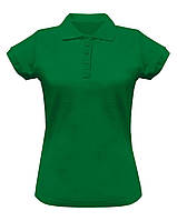 Жіноча футболка поло зеленого кольору