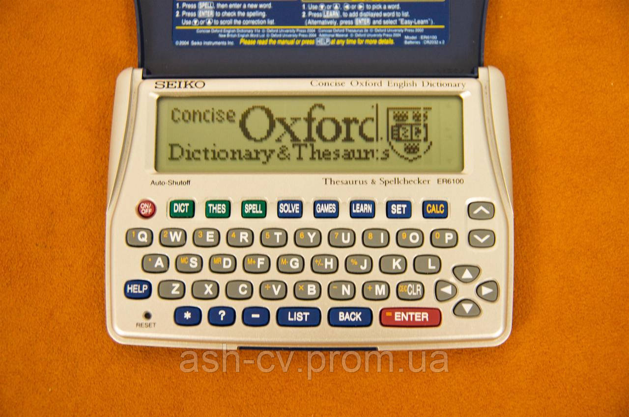 SEIKO ER6100 Concise Oxford Dictionary Thesaurus and Spellchecker (ID
