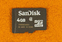 Карта пам'яті SanDisk microSD 4Gb