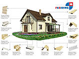 Сайдинг вініловий FaSiding "Пшениця" Т-01. довжина 3.85м. Панель Фасайдінг, фото 3