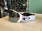 Гірськолижна маска Oakley Flight Path L (XL) Matte White Лінза Prizm Sapphire Iridium, фото 7