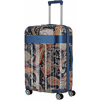 Женский чемодан на 4 колесах с кодовым замком Германия 45*67*27 см. синий 2202670