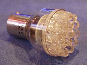 Світлодіодна автолампа двохконтактна червона (P21/5W) 1157-24LED. (RED) china brand