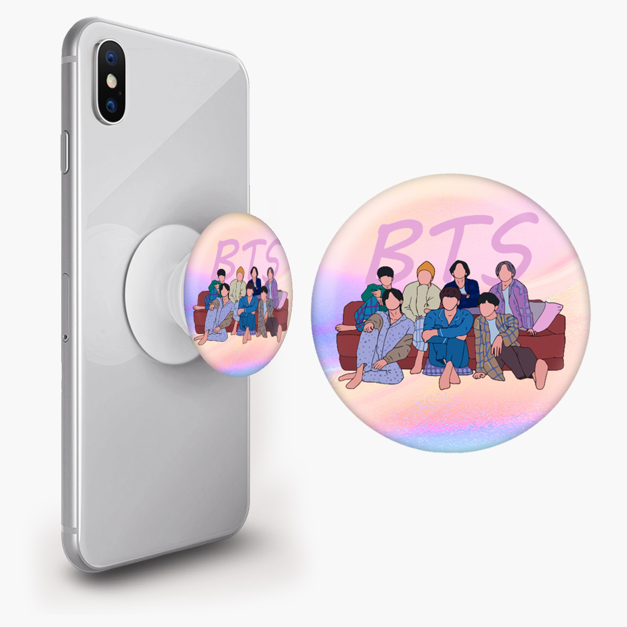 Тримач для смартфона попсокет (Popsockets)  БТС (BTS)