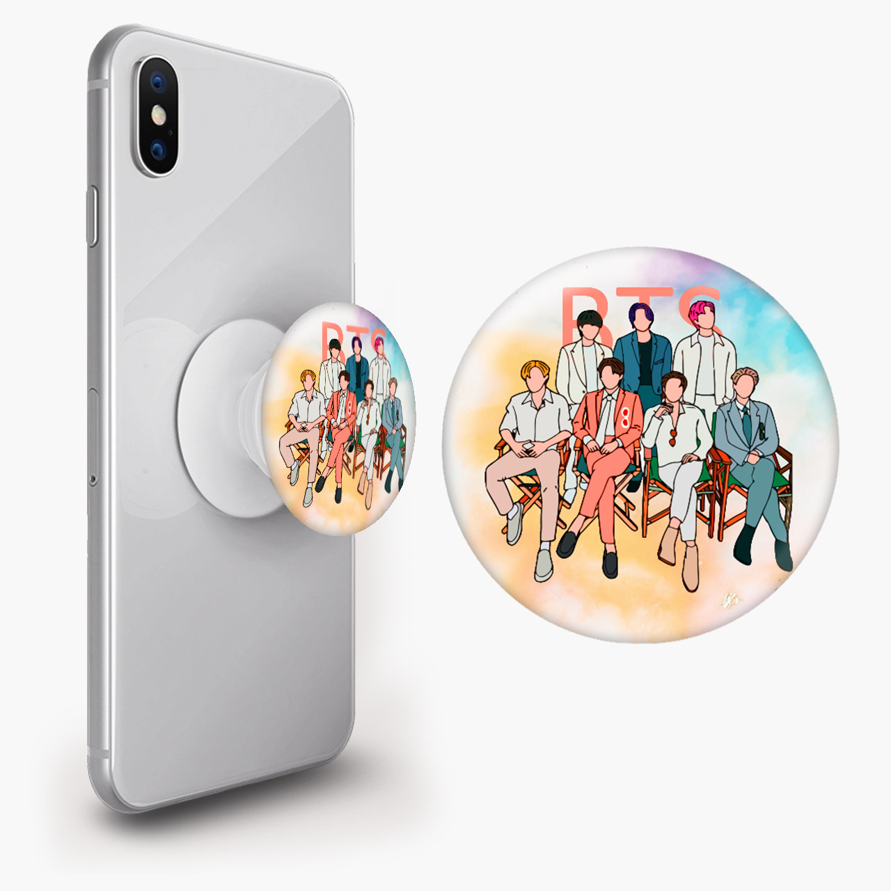 Тримач для смартфона попсокет (Popsockets)  БТС (BTS)