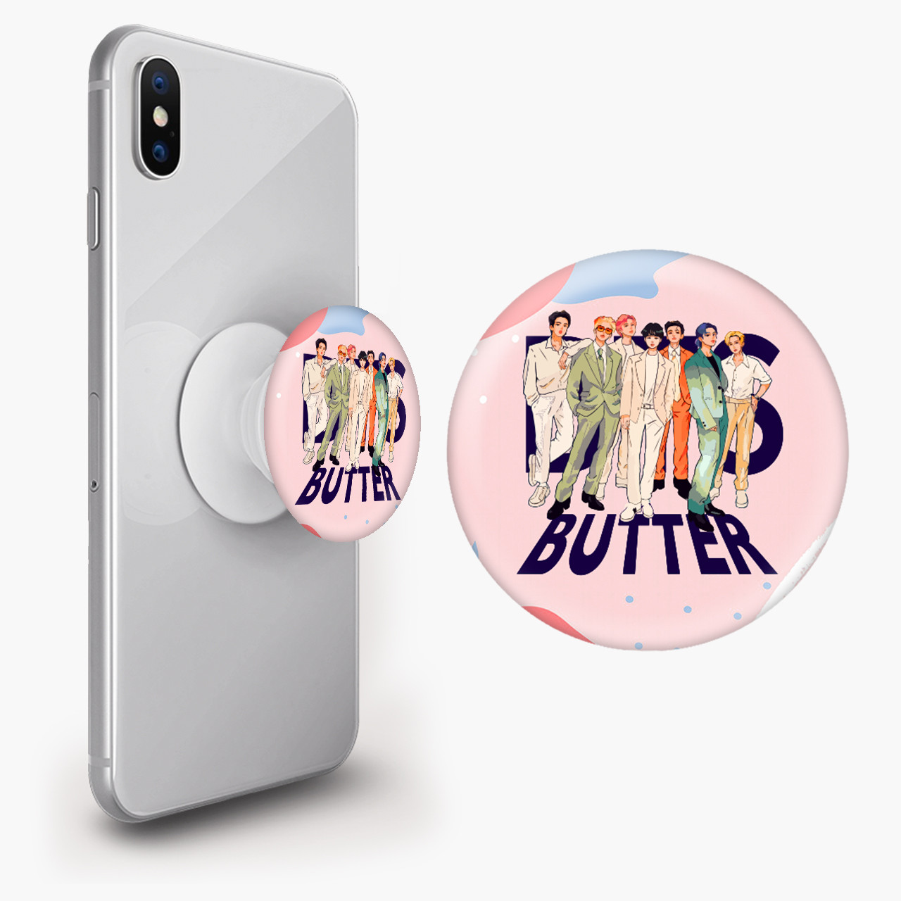 Тримач для смартфона попсокет (Popsockets)  БТС (BTS)