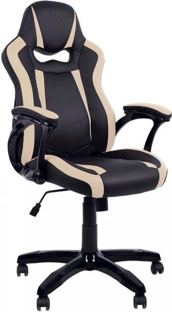 Комп'ютерне ігрове геймерське крісло Комбо Combo Tilt PL-73 Екошкіра eco-30/eco-07 чорно-молочний