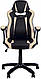 Комп'ютерне ігрове геймерське крісло Комбо Combo Tilt PL-73 Екошкіра eco-30/eco-07 чорно-молочний, фото 3