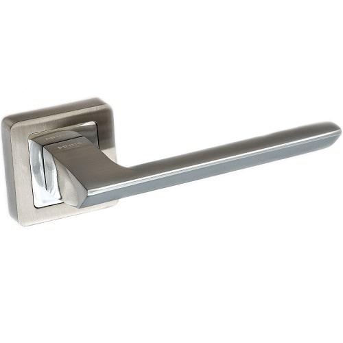 Дверні ручки PRIUS Лінда 556 R57 SN\CP сатен\хром, фото 1