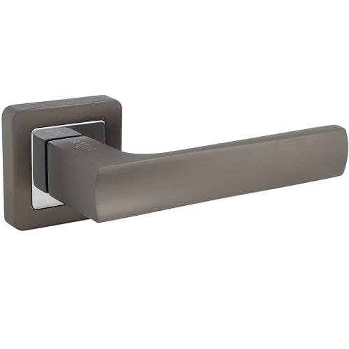 Дверні ручки PRIUS Палма 583 R57 MBN\CP графіт\хром, фото 1