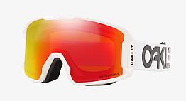 Гірськолижна маска Oakley Line Miner M (XM) Factory Pilot White Лінза Prizm Torch Iridium