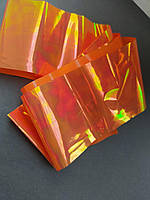 Фольга "бите скло", помаранчева