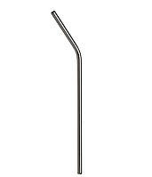 Трубочка для коктейлей многоразовая REMY-DECOR серебро металлическая трубочка изогнутая 26,5 см напитков сока