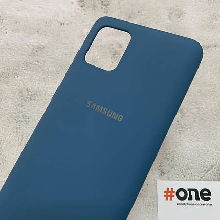 Чохол для Samsung Note 10 Lite з мікрофіброю оксамитовий накладка чохол на самсунг нот 10 лайт синій CFA, фото 3
