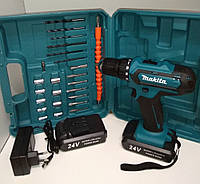 Шуруповерт Makita 550 DWE 24V 5A/h Li-Ion шурупокрут макіта makita 550dwe 24v шуруповерт макіта з набором