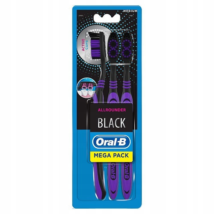 Зубна щітка Oral-B Allrounder Black 3шт.