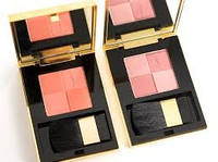 YVES SAINT LAURENT YSL Blush Radiance Рум'яна для обличчя 4-колірні компактні No1 коричнева троянда