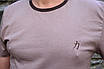 Чоловіча футболка кольору капучіно з ієрогліфом сила, фото 2