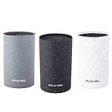 Підставка для ножів Kamille KM-7604BL 18см Білий Підставка для керамічних ножів Підставка для зберігання ножів, фото 3